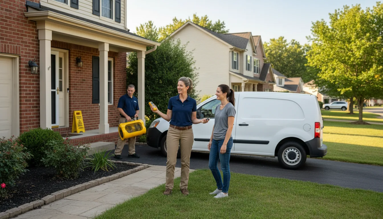 Residential water damage restoration in Dorchester, NE